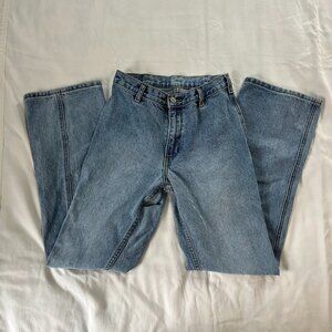 J Galt High Waist Light Wash Wide Leg Cotton Denim Jeans | Size S